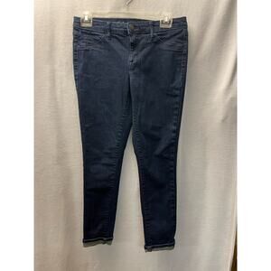 Massimo mid rise jegging crop 4/27 power stretch denim blue jeans
